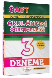 2021 ÖABT Okul Öncesi Öğretmenliği 3 Deneme Çözümlü - Muhammet Güngör Yönerge Yayınları